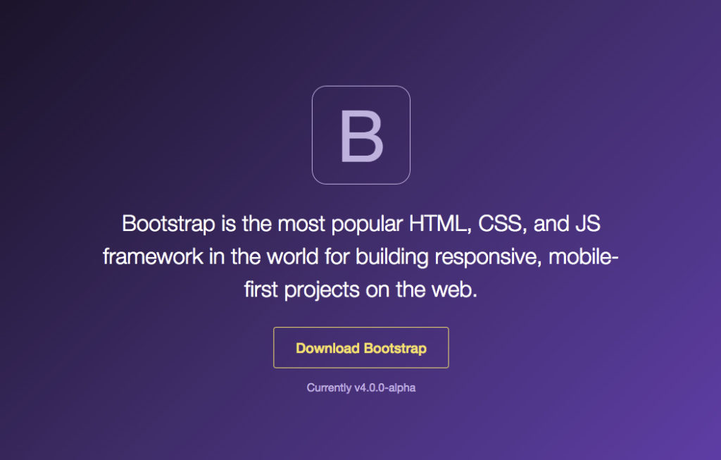 Bootstrap 4 Version Alpha Disponible - Supersonique Studio SARL